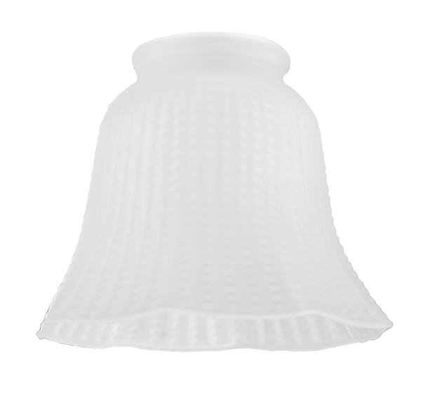 Westinghouse 9.7cm H Glass Bell Lamp Shade ( Screw On ) in White